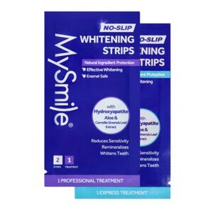 🌈4/$20 NIB MySmile Non-Slip Teeth Whitening Strips 4 Strips 2 Treatments